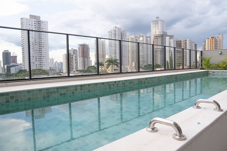 Viva o skyline de Goiânia - Apê de luxo 6 pessoas